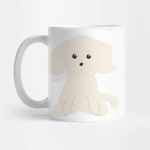 Cute Fluffy Maltipoo Dog by PatternbyNOK